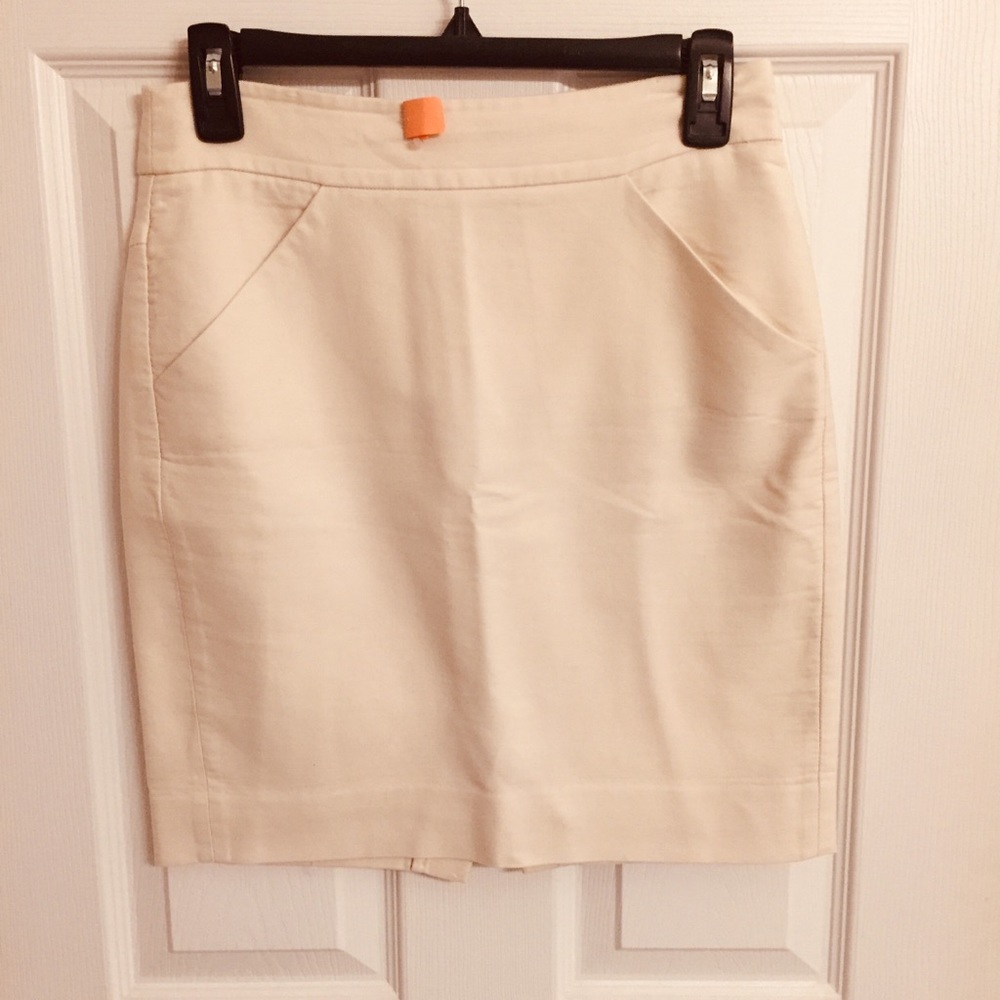 J Crew Factory off white pencil skirt | 2p